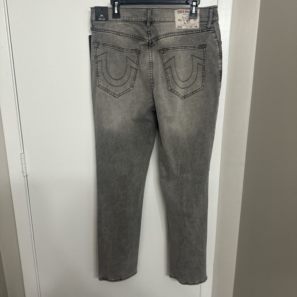 True Religion Women's Straight Leg Gray Jeans